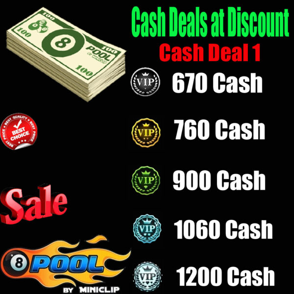 buy 8 Ball Pool Cash Deal 1