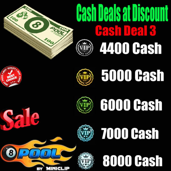 buy 8 Ball Pool Cash Deal 3