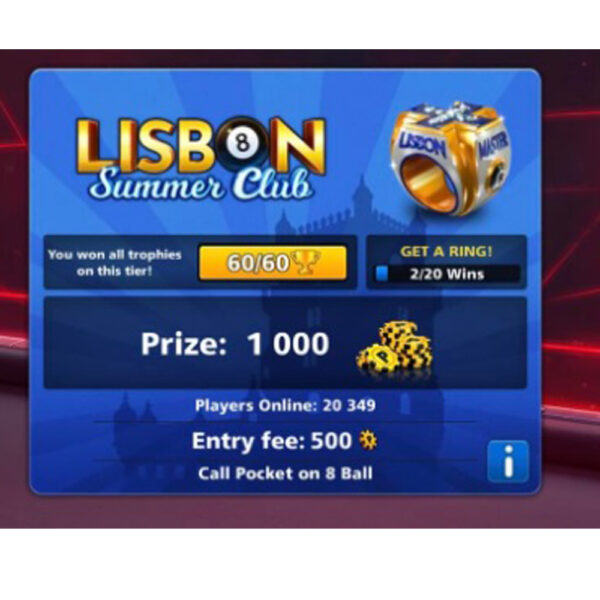 buy 8 Ball Pool Lisbon Ring