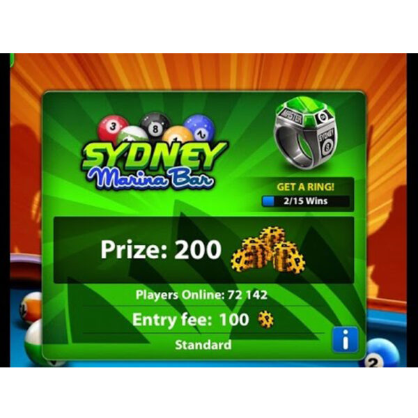 buy 8 ball pool sydney ring