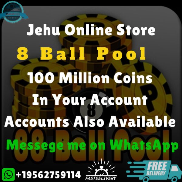 buy 100M Coins 8 ball Pool